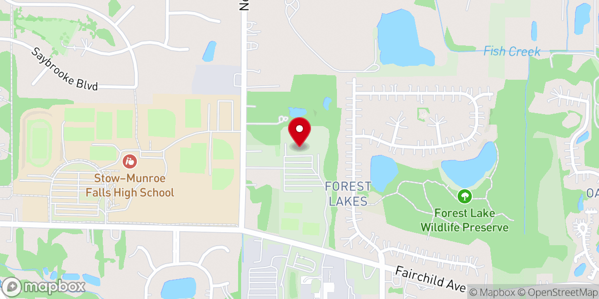 Map showing location of Riverwood Chapel