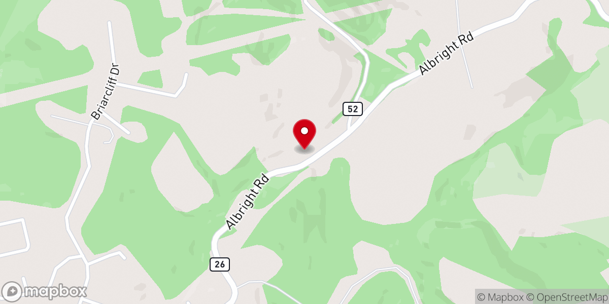 Map showing location of Independent Baptist Church