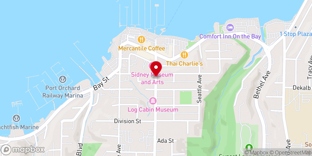 Map showing location of Landmark Missionary Baptist Church of Port Orchard