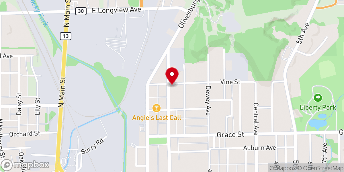 Map showing location of New Life Baptist Church Inc.