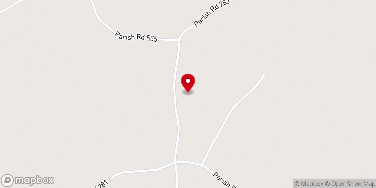 Map showing location of Hickory Springs Church