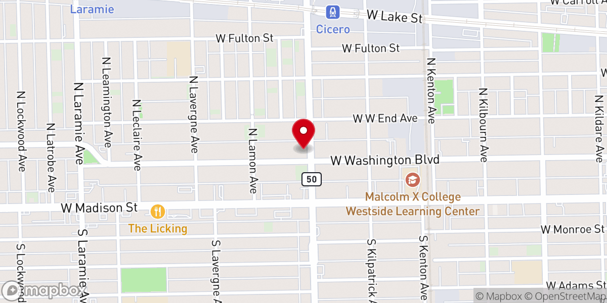 Map showing location of Mt Carmel Holiness Church