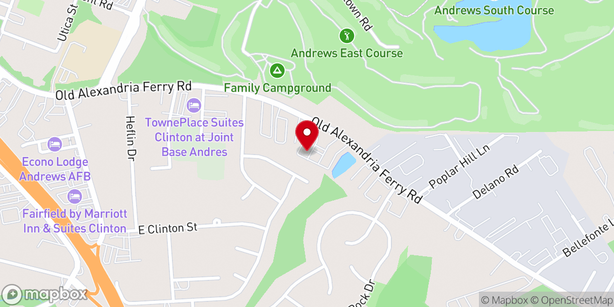 Map showing location of Springfield Missionary Baptist Church, South Campus