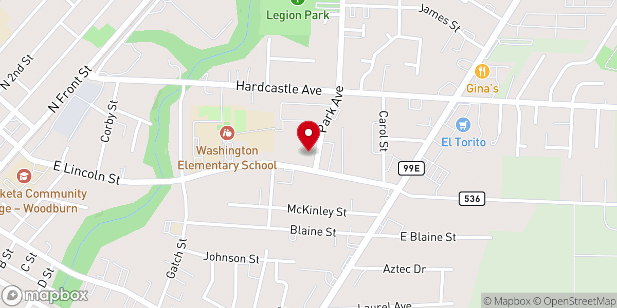 Map showing location of St Agnes Catholic Church