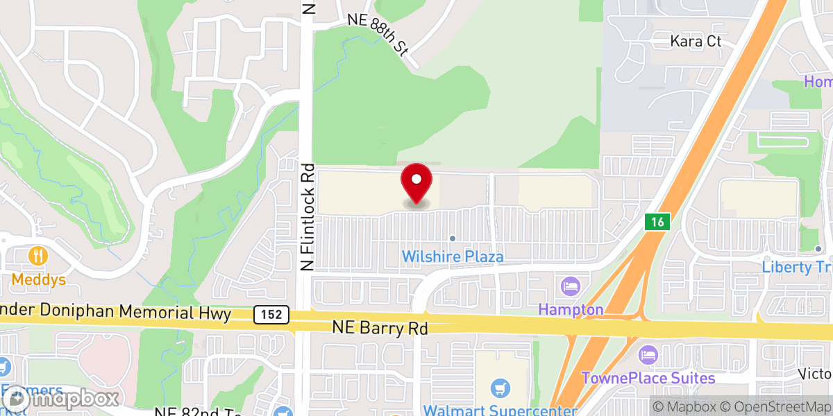 Map showing location of Kohl's