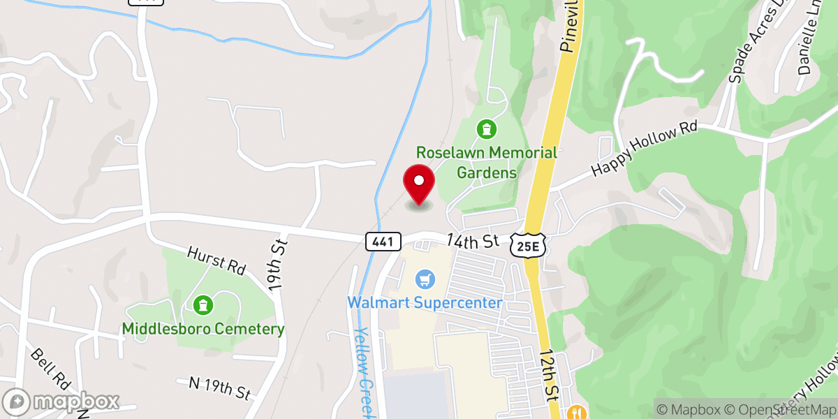 Map showing location of Pinnacle Church