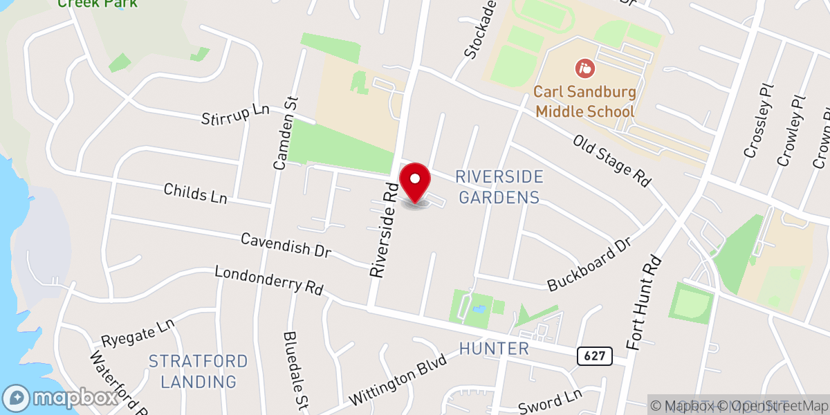 Map showing location of St Aidan's Episcopal Church