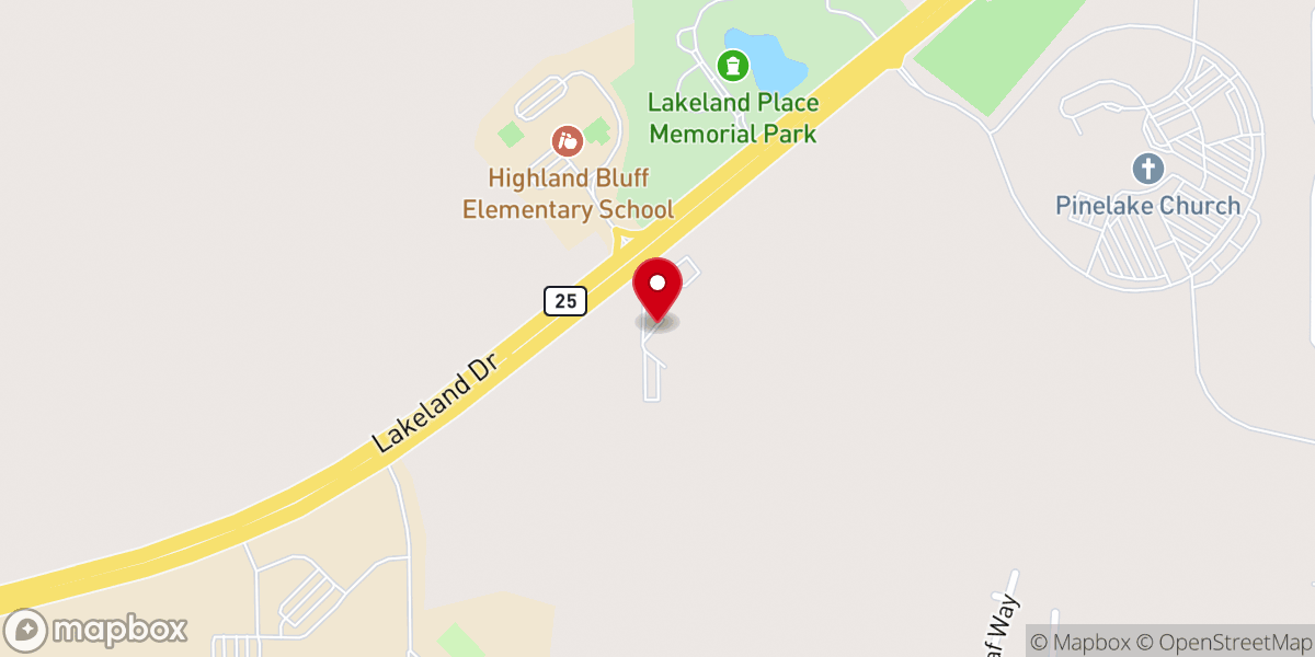 Map showing location of Saint Paul Catholic Church