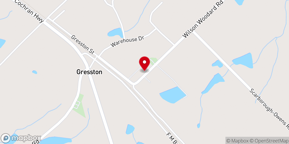 Map showing location of Gresston Cong Holiness Church