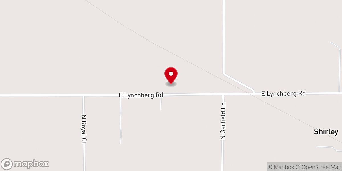 Map showing location of Lebanon Baptist Church