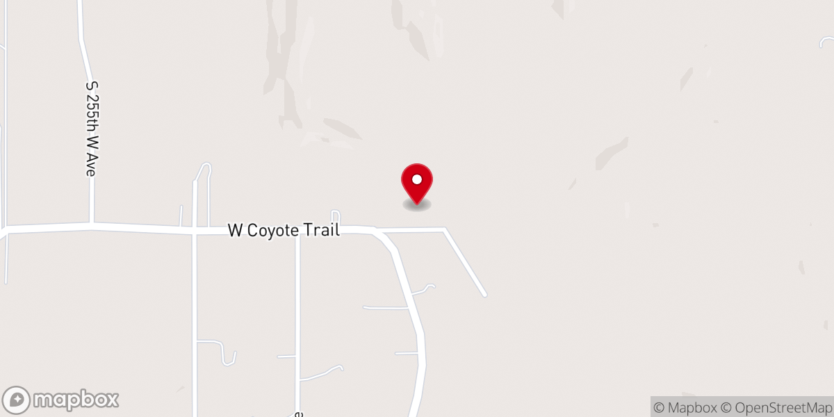 Map showing location of Rimrock Baptist Church