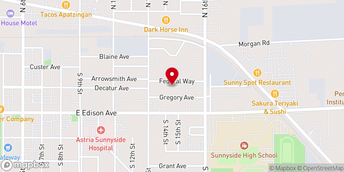 Map showing location of 1st Church of Christ, Scientist