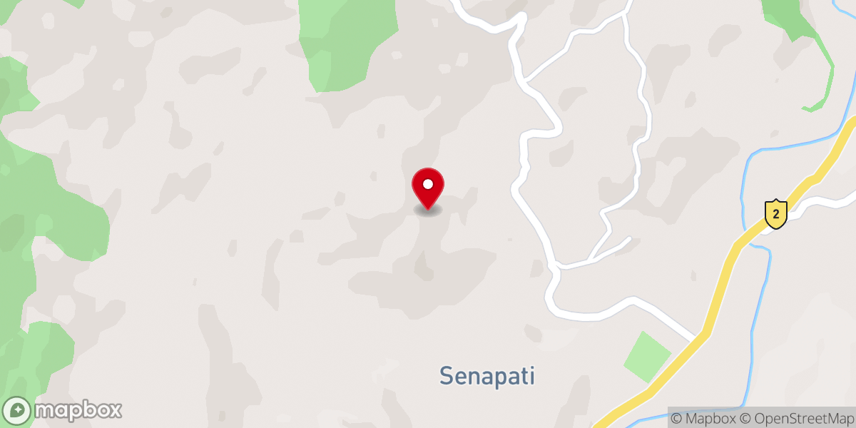 Map showing location of Inpui Naga Baptist Church Senapati,INBCA