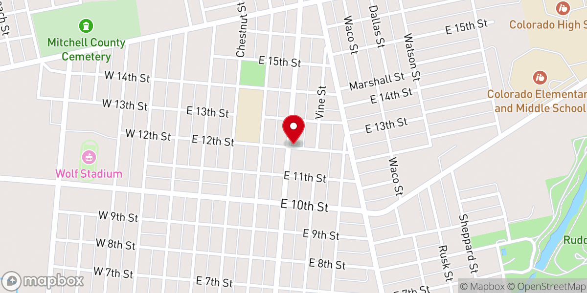 Map showing location of St James Baptist Church Coloradocity