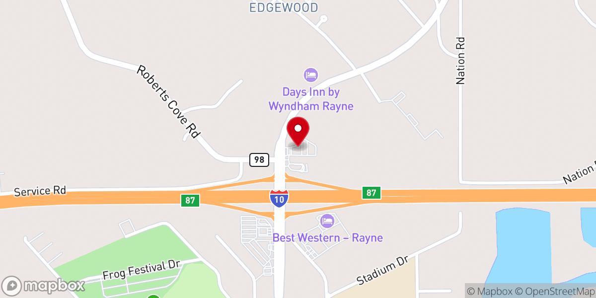 Map showing location of Miss Mamie's Casino