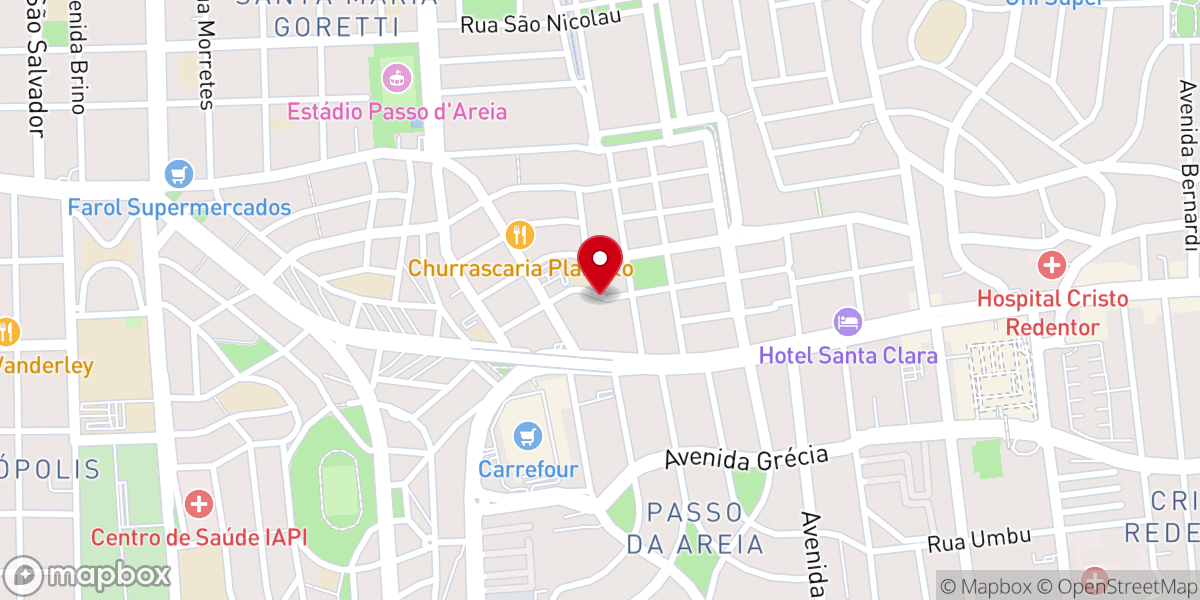 Map showing location of Paróquia São Vicente Pallotti