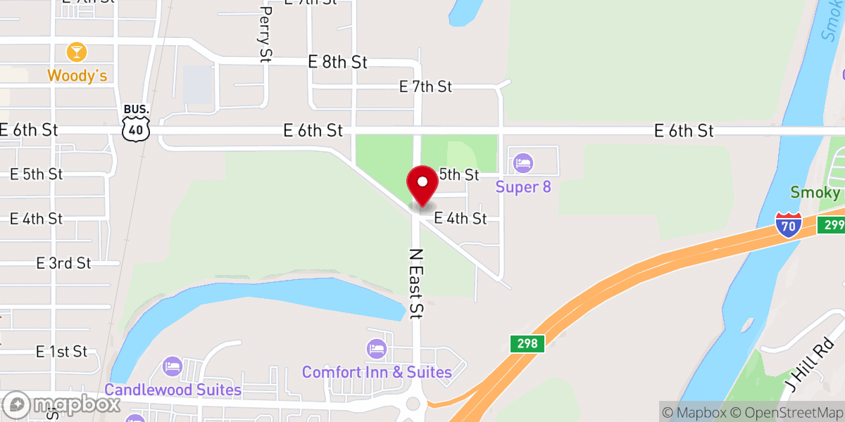 Map showing location of Coleman