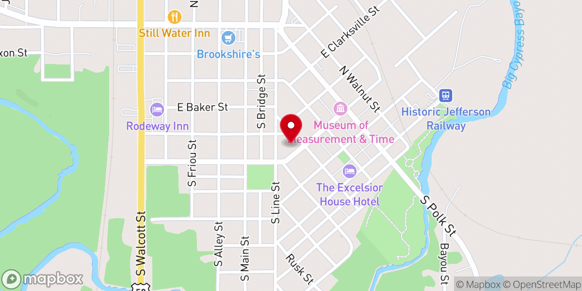 Map showing location of First Methodist Church