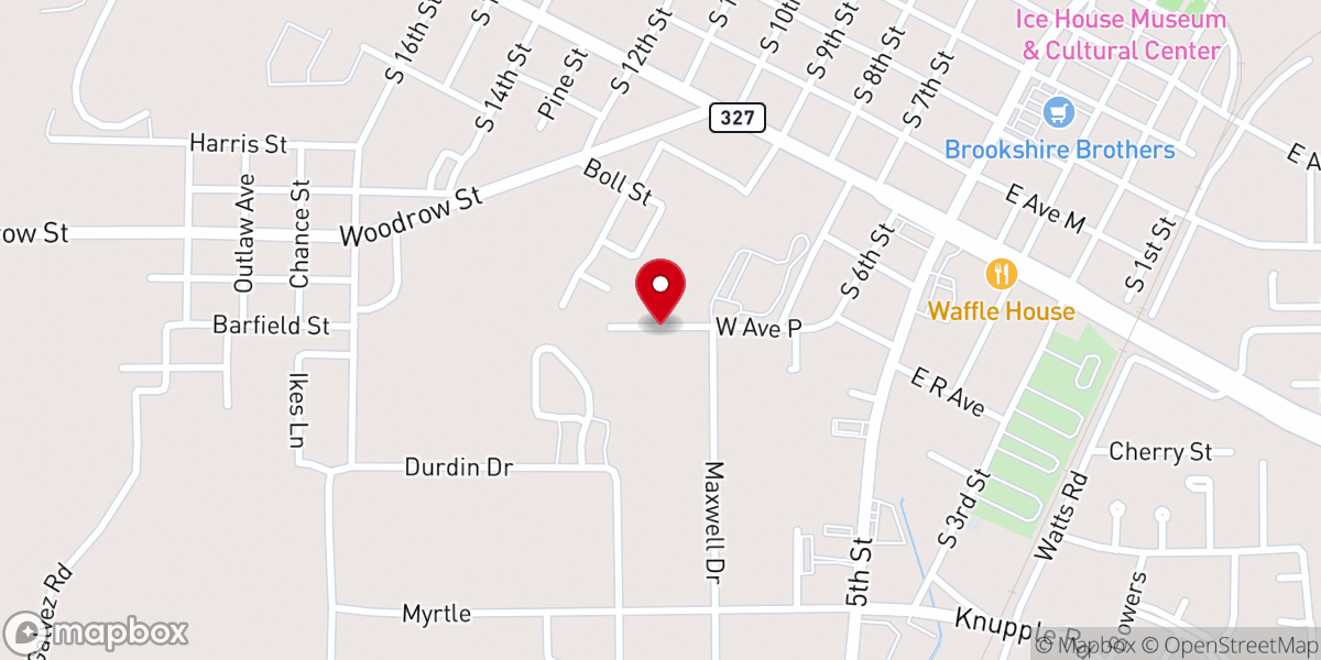 Map showing location of Christian Care Center