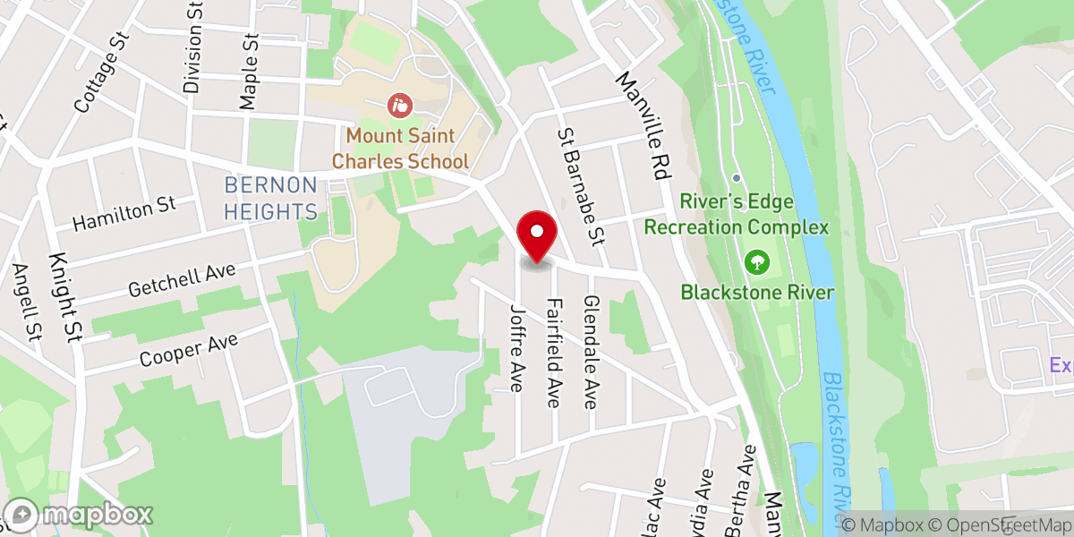 Map showing location of St. Agatha's Church