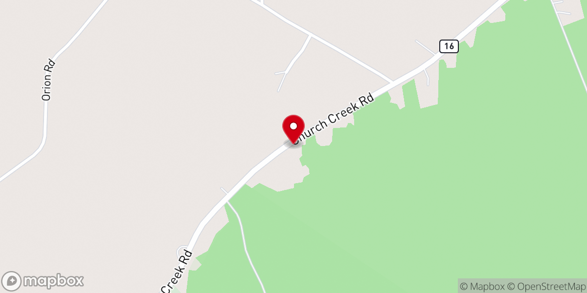 Map showing location of The Market at Church Creek