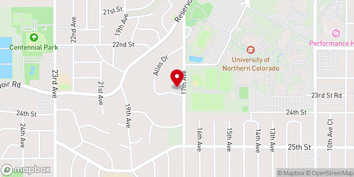 Map showing location of Bethel Baptist Church