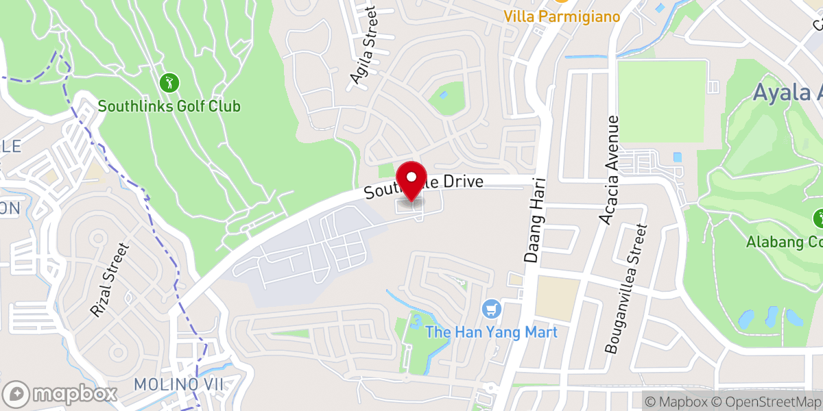 Map showing location of Madonna Del Divino Amore Parish