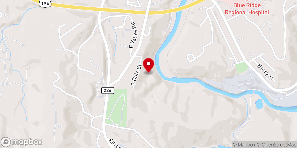 Map showing location of Rocky Branch Evangelistic Ministries Inc