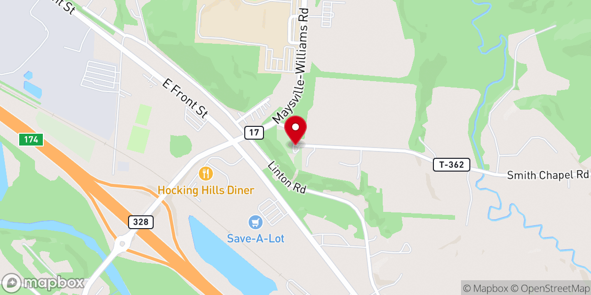 Map showing location of Smith Chapel United Methodist