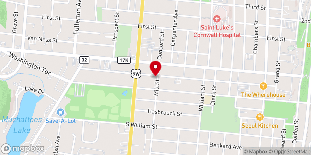 Map showing location of New Hope Missionary Baptist Church