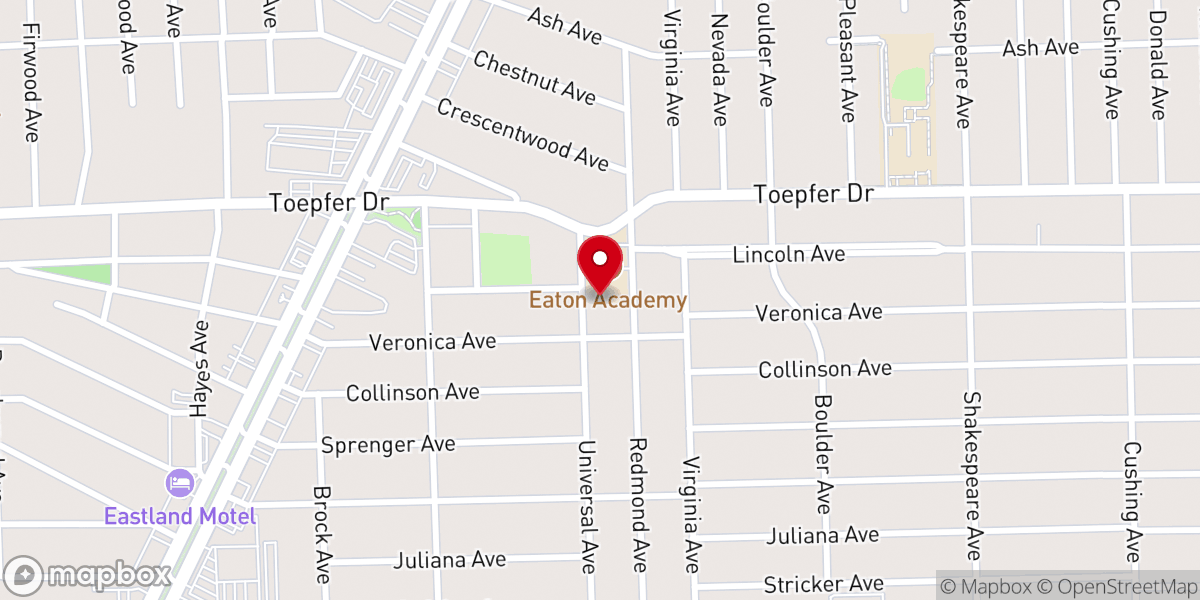 Map showing location of St Veronica Catholic Church