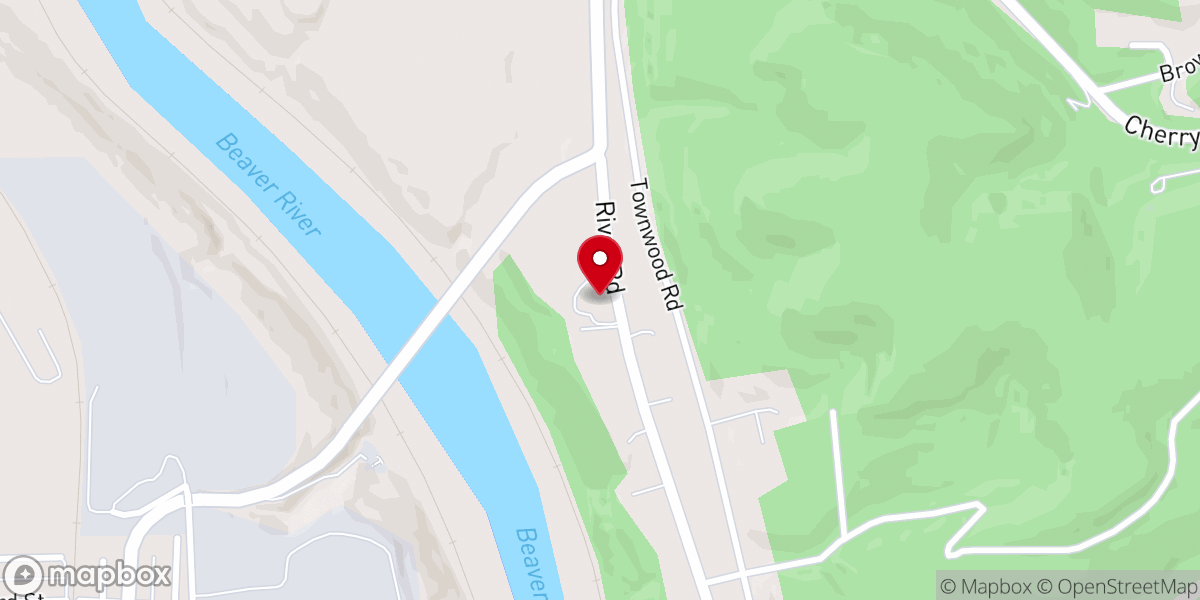 Map showing location of Park Gate Baptist Church