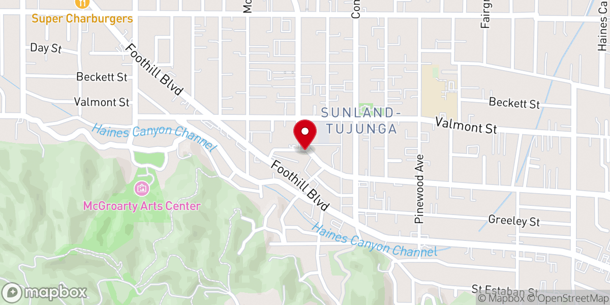 Map showing location of Community Christian Church