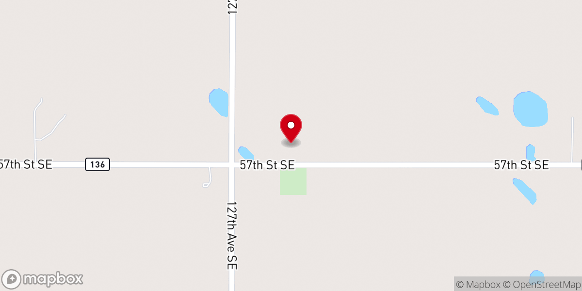 Map showing location of Fillmore Church