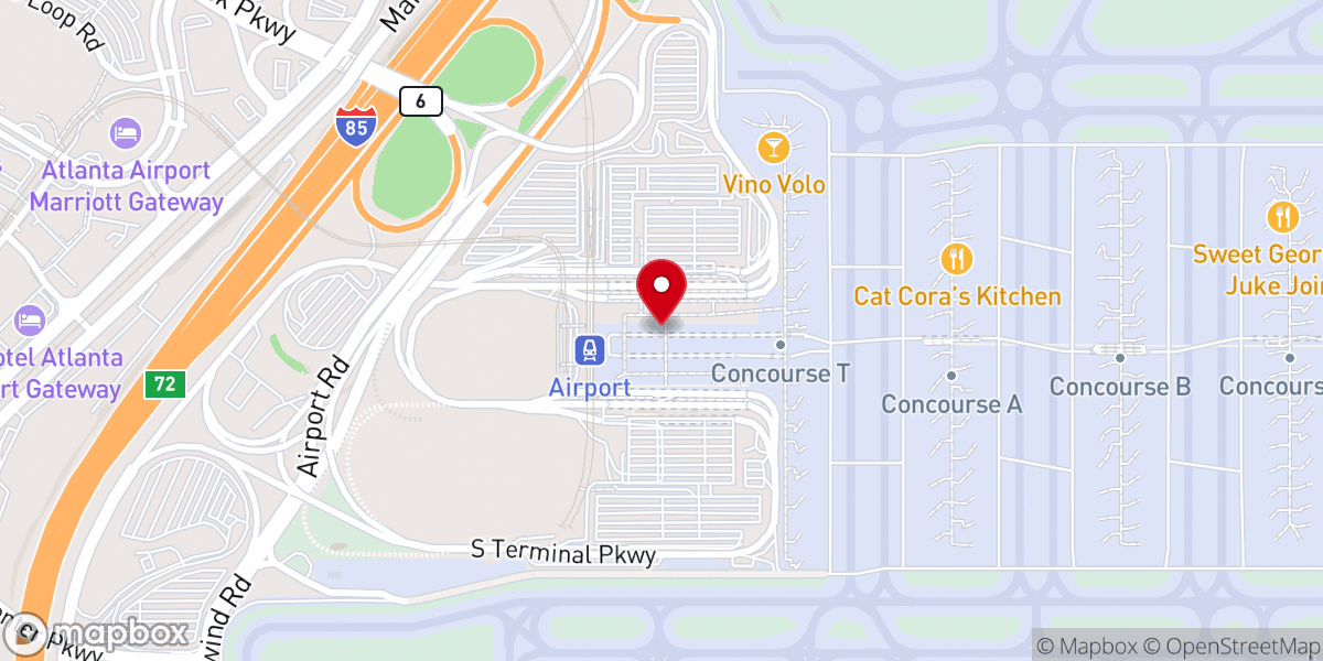 Map showing location of Interfaith Chapel