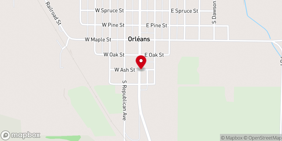 Map showing location of New Wine Fellowship