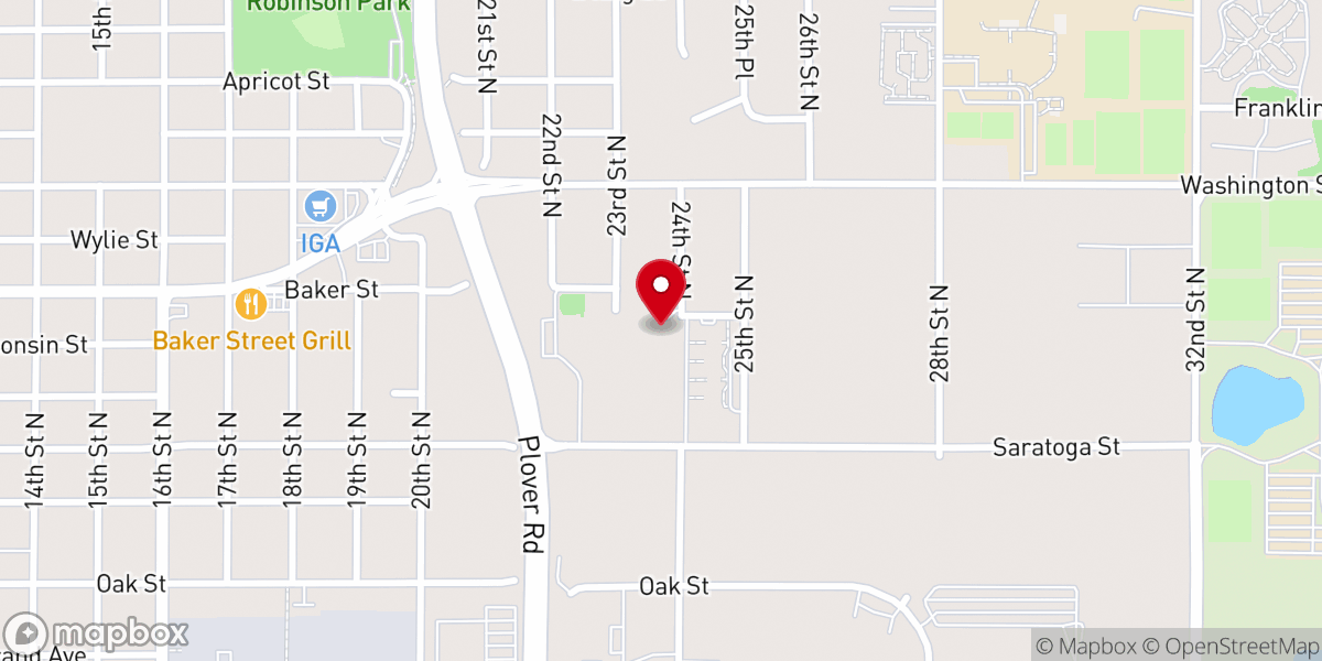 Map showing location of Wisconsin Rapids Seventh-day Adventist Church