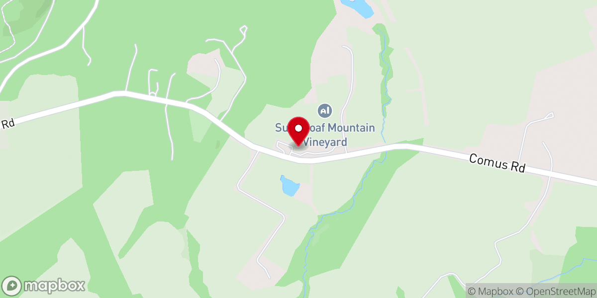 Map showing location of Sugarloaf Mountain Vineyard