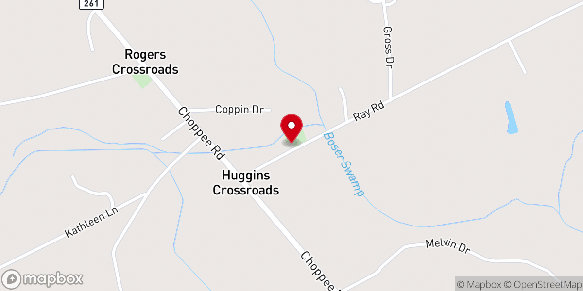 Map showing location of Walkers Church