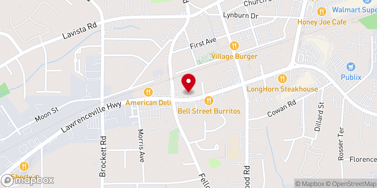 Map showing location of EBENEZER