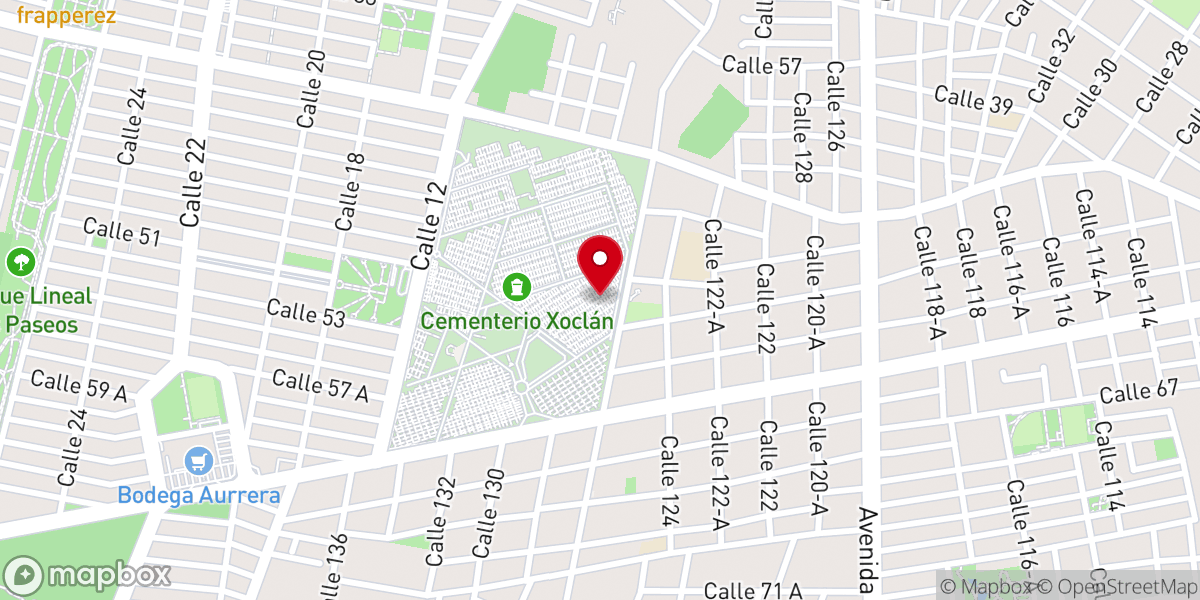 Map showing location of Guadalupe Mendicuti Vazquez