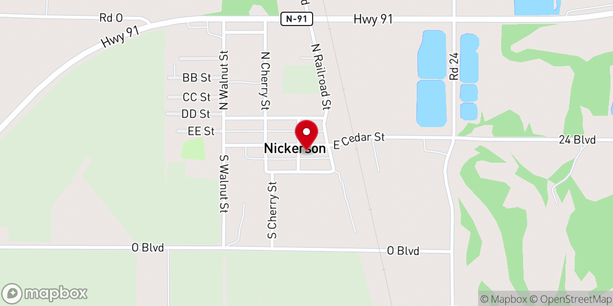 Map showing location of One Horse Saloon