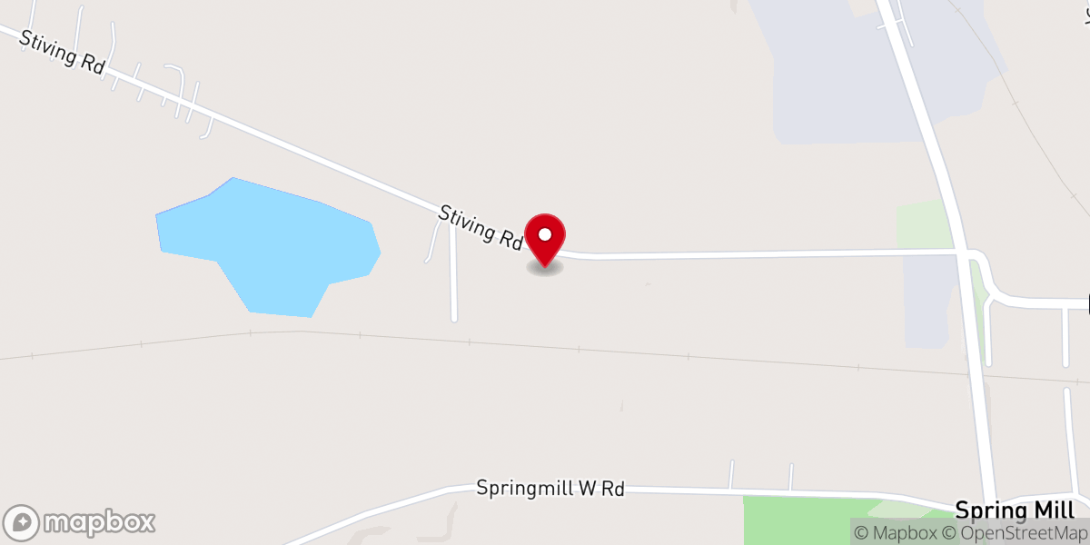 Map showing location of New Beginnings Baptist Church