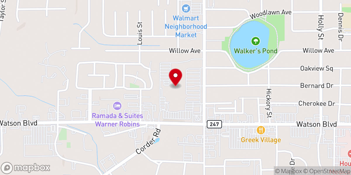 Map showing location of Faith Perfecting Life Center