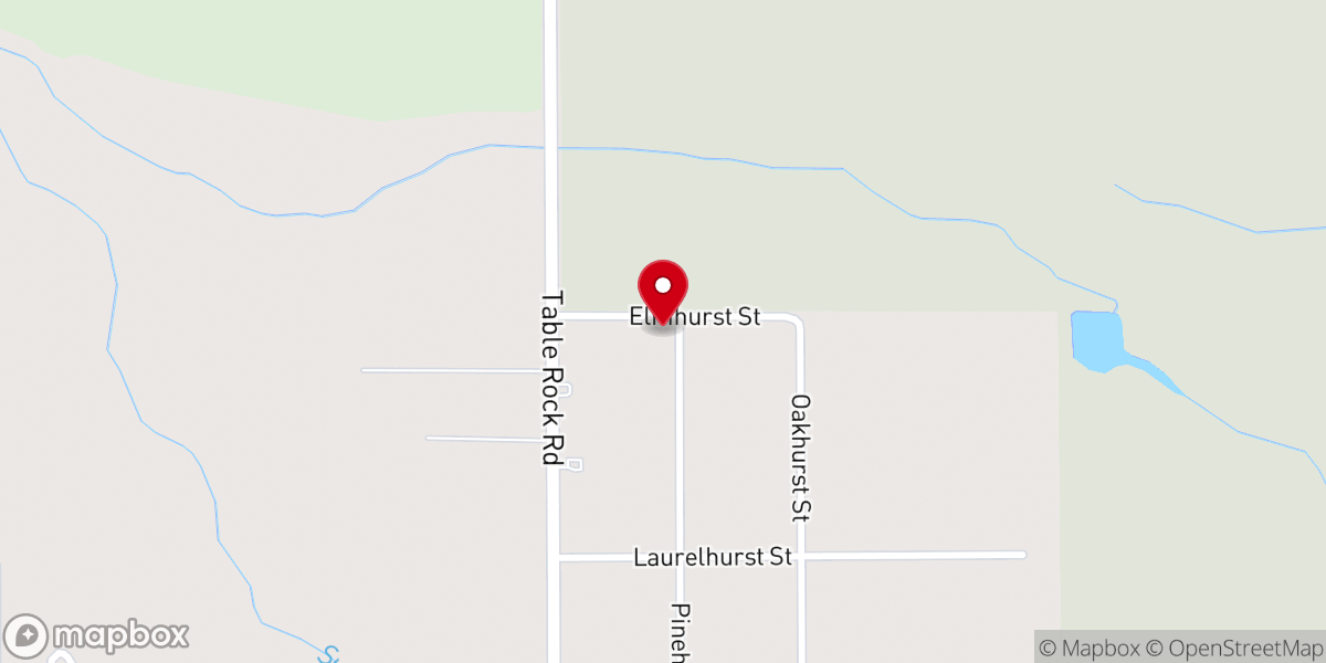 Map showing location of Central Point 3 Angels Church