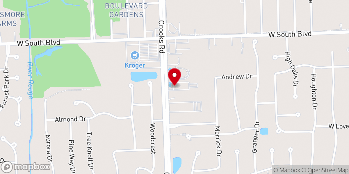 Map showing location of Troy Church of the Nazarene