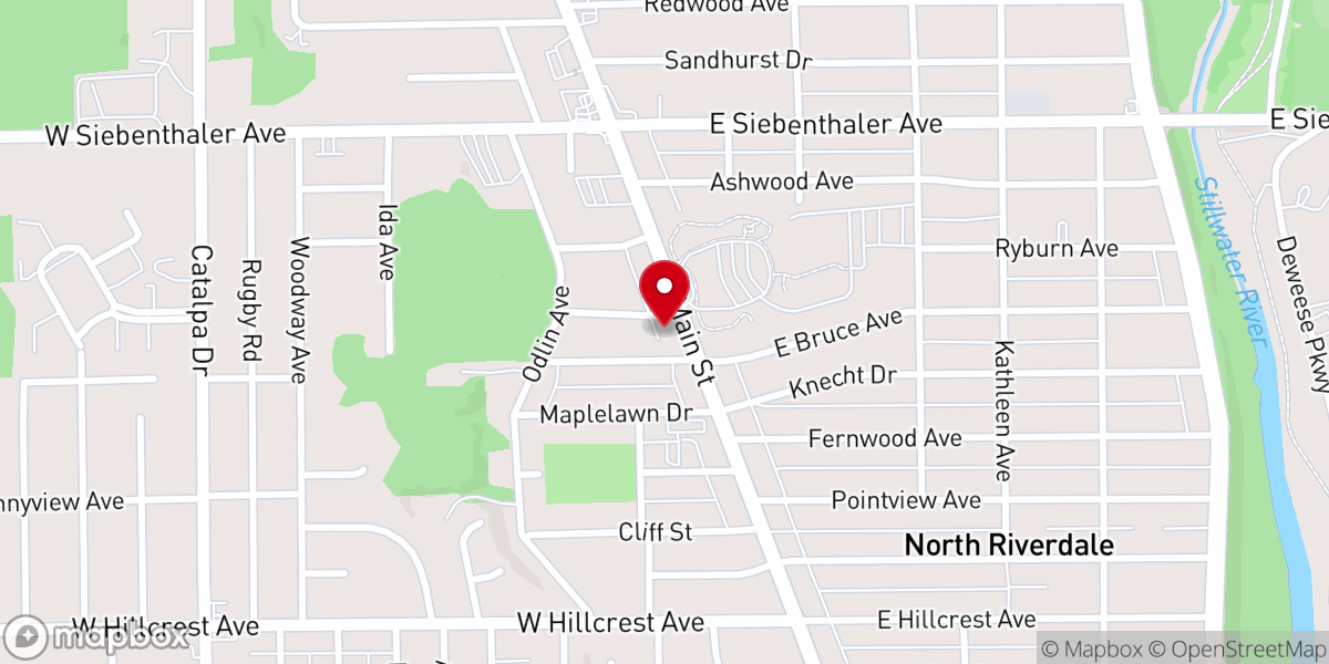Map showing location of Calvary Grace Brethren Church