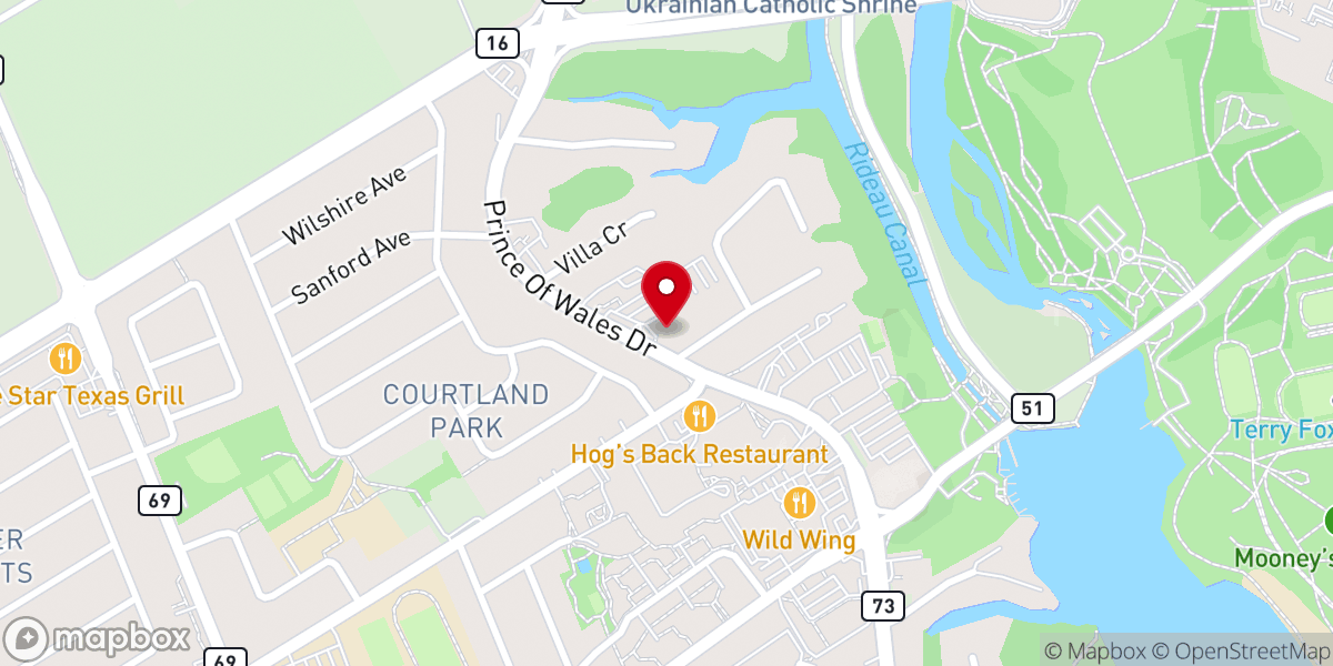 Map showing location of Dormition of the Virgin Mary Greek Orthodox Church