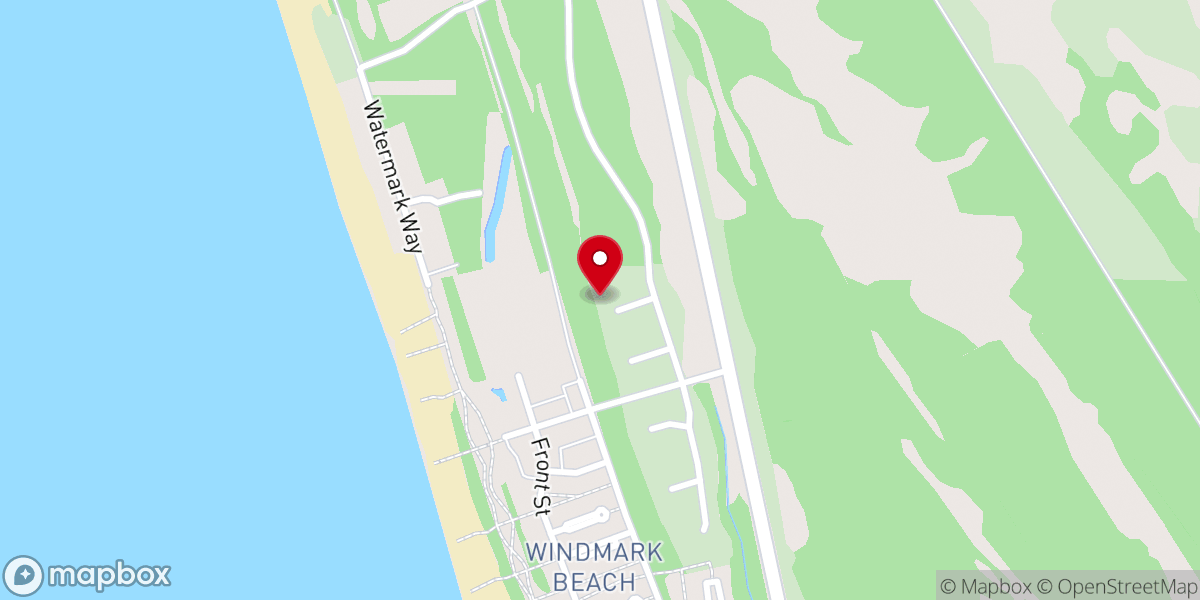 Map showing location of Windmark Beach Community