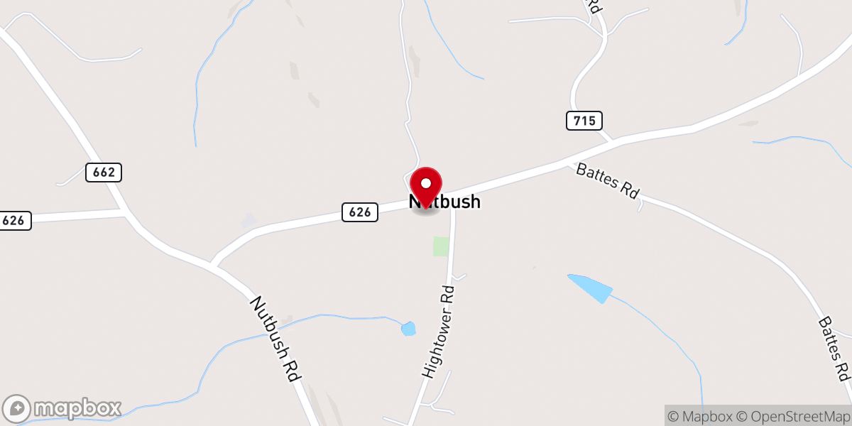 Map showing location of Mount Moriah Church